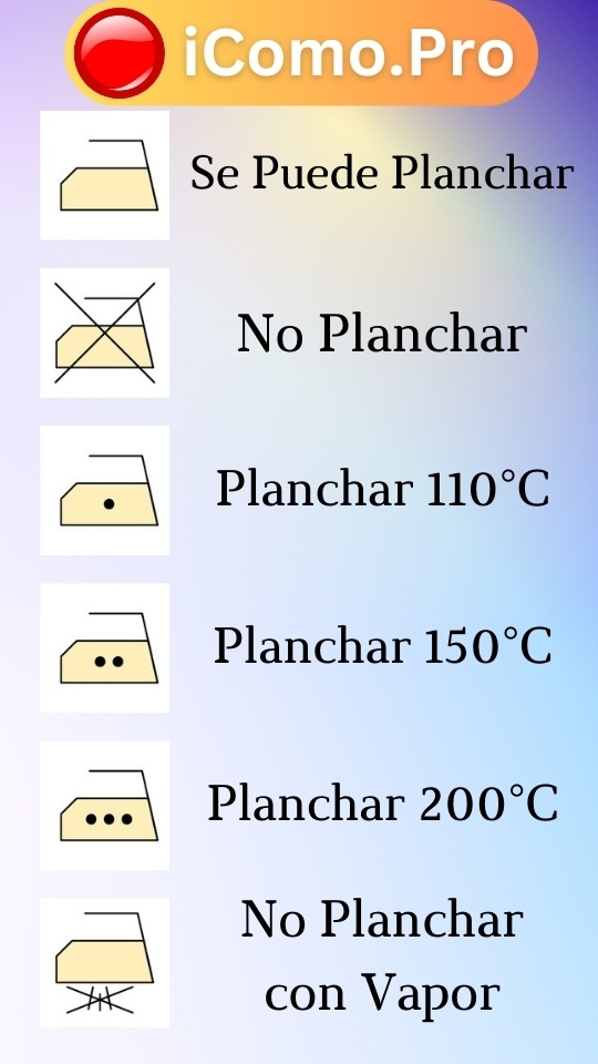 Simbolo plancha con un punto 